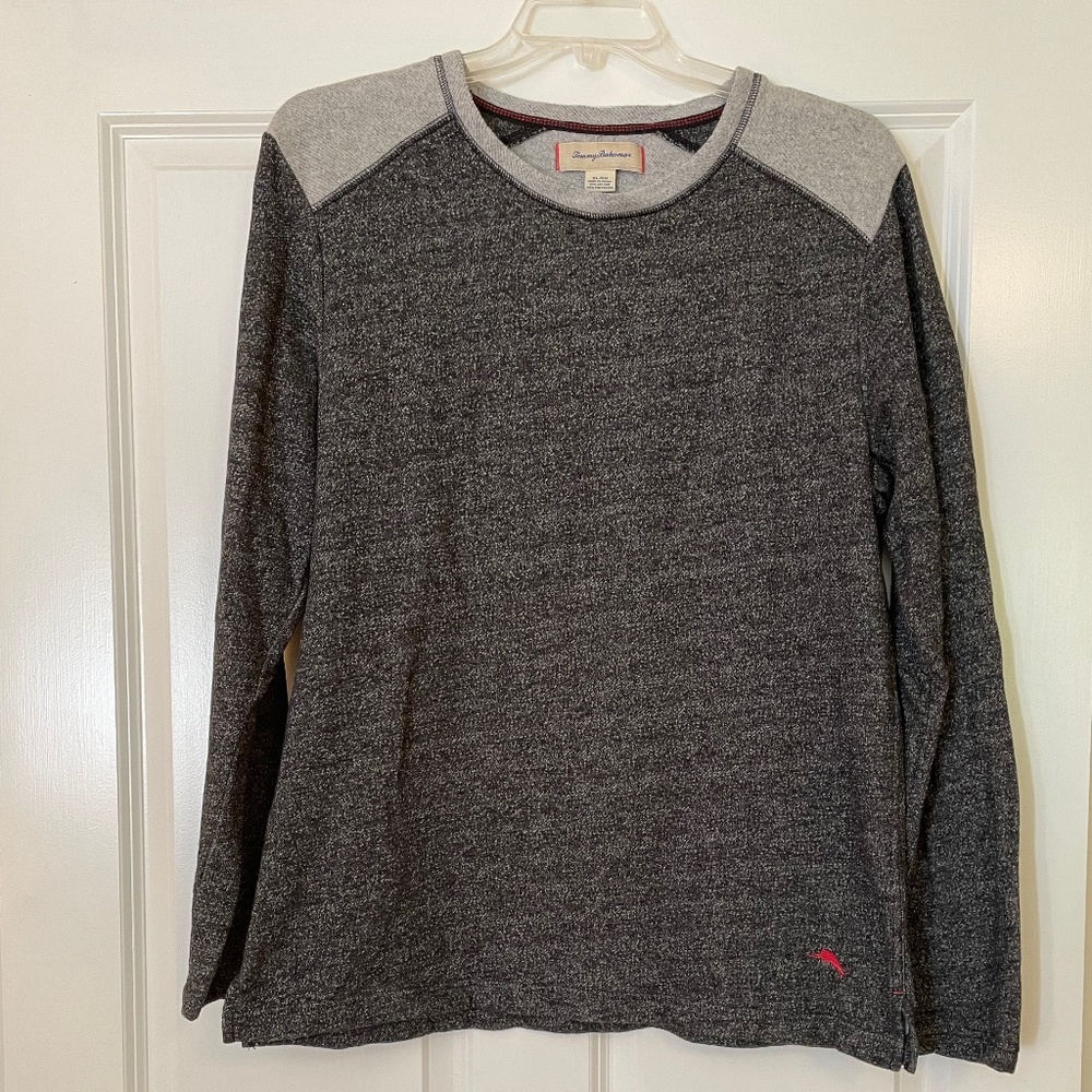 Tommy Bahama gray fleece sweatshirt